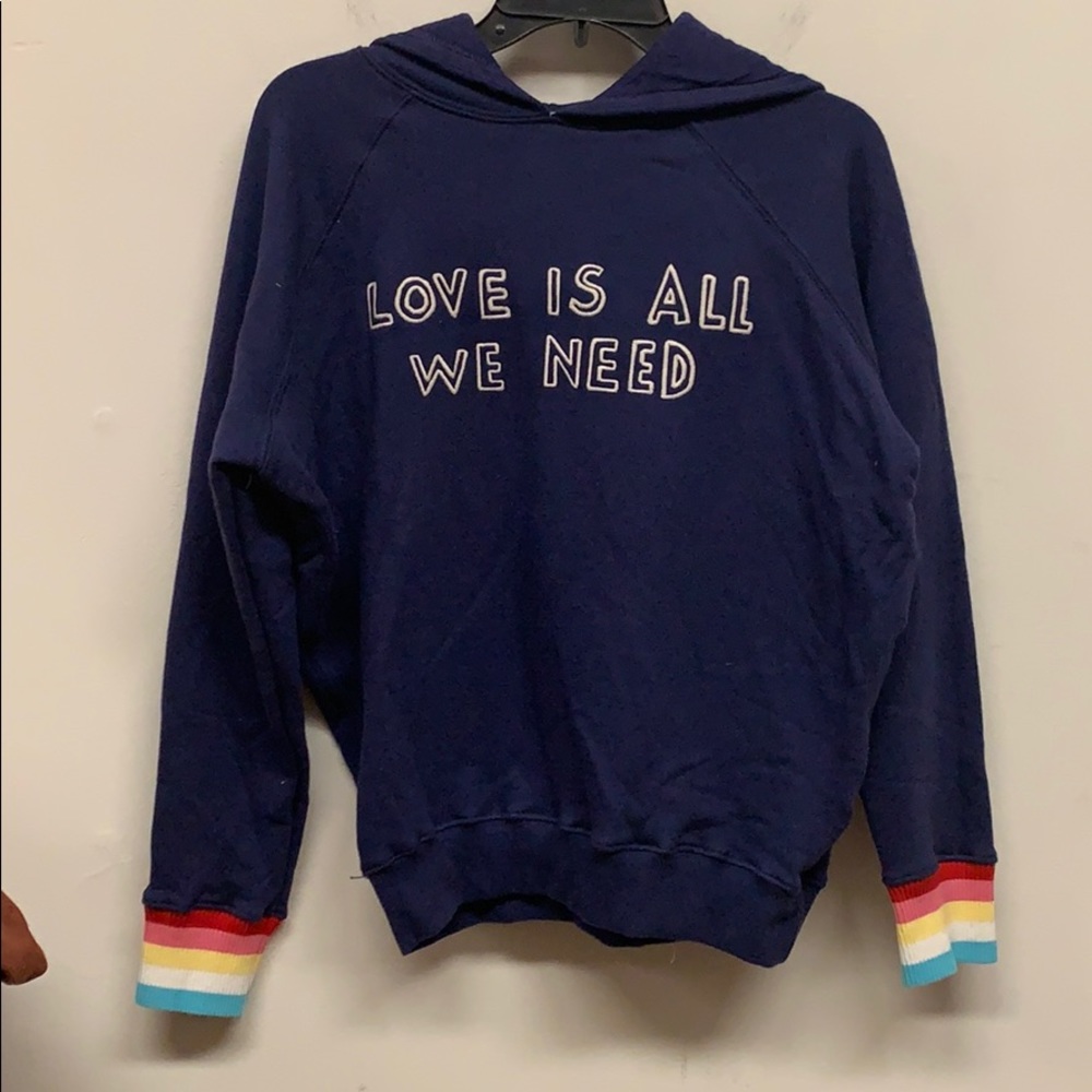Spiritual Gangster Love All U Need Rainbow Hoodie